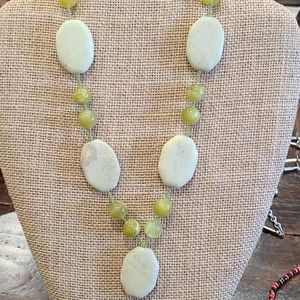 Beautiful Stone and Beaded Necklace
